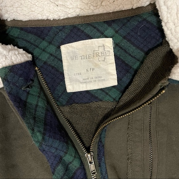 vintage knitted plaid cowichan sweater jacket - Picture 5 of 5